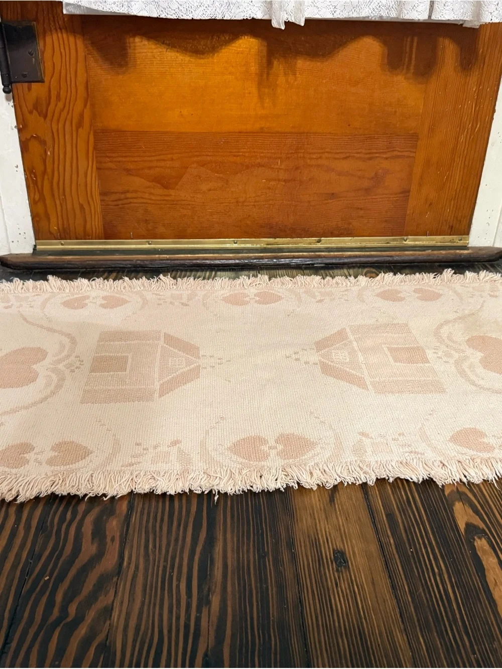 Vintage Handwoven Cotton Home Dining Runner